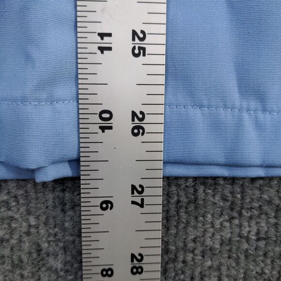 Walgreens Women's Scrub Top Blue Large Short Sleeve Front Pocket Poly Blend - Picture 12 of 13